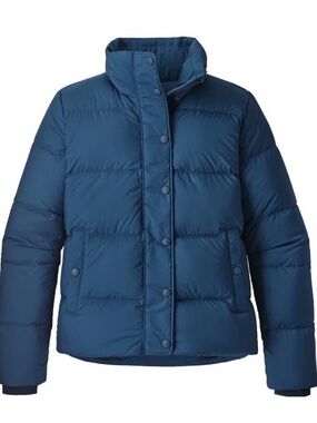 Patagonia Women’s Silent Down Jacket, Stone Blue, L